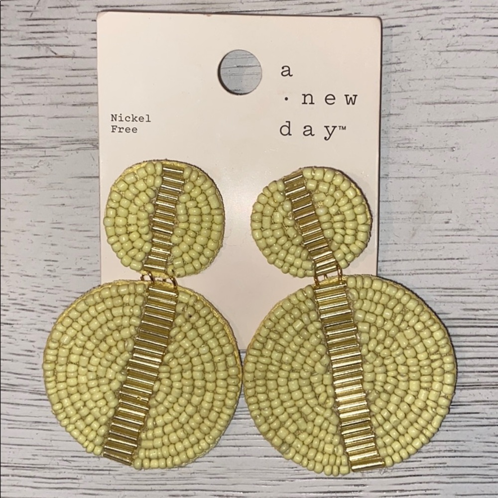 New Never Worn Beautiful Beaded Earrings A New Day